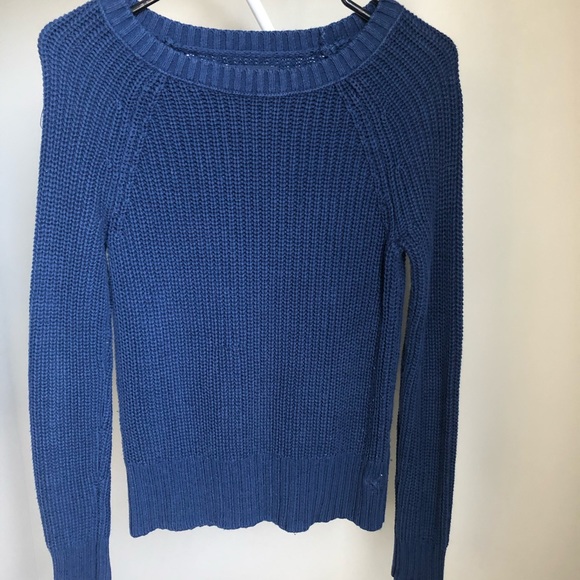 American Eagle navy blue cozy crew neck sweater - Picture 1 of 4